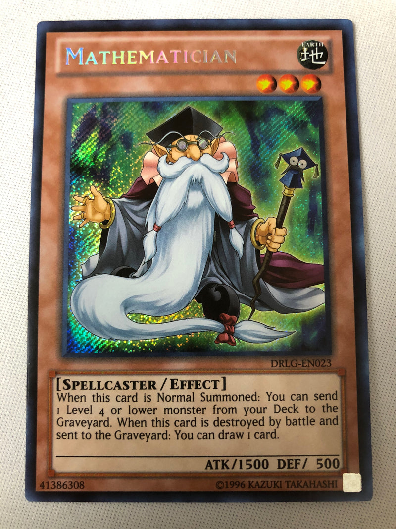 Yugioh Mathematician DRLG-EN023 Secret Rare Unlimited Near Mint