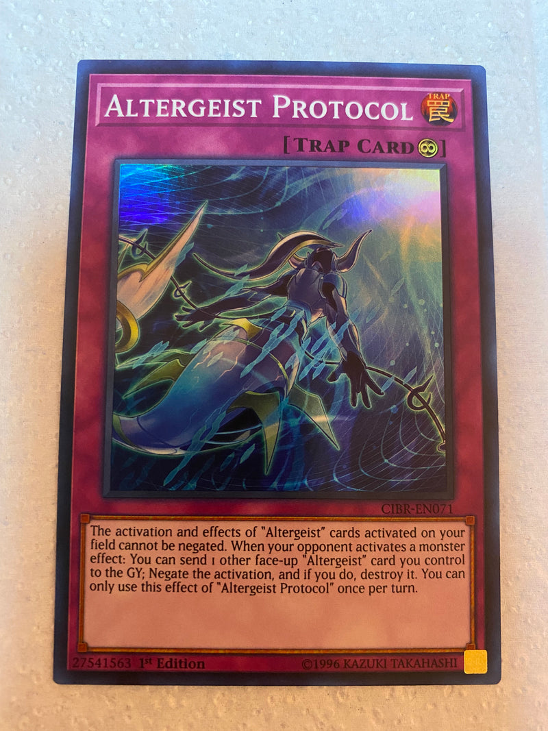 Yugioh Altergeist Protocol CIBR-EN071 Super Rare 1st Edition Naer Mint