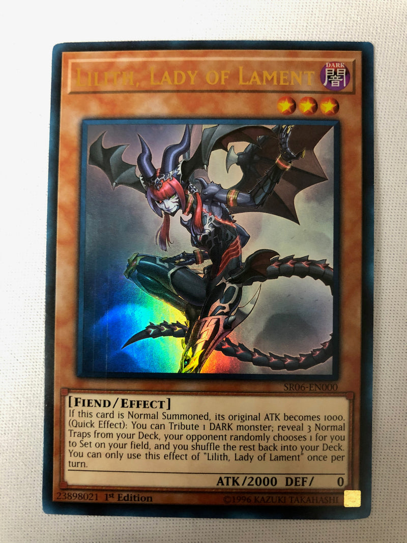 Yugioh Lilith, Lady of Lament SR06-EN000 Ultra Rare 1st Edition Near M Yugioh Lilith, Lady of Lament SR06-EN000 Ultra Rare 1st Edition Near M