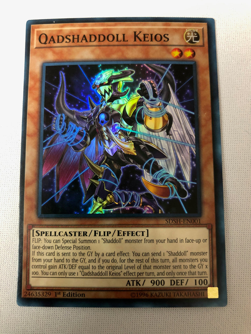 Yugioh Quadshaddoll Keios SDSH-EN001 Ultra Rare 1st Edition Near Mint