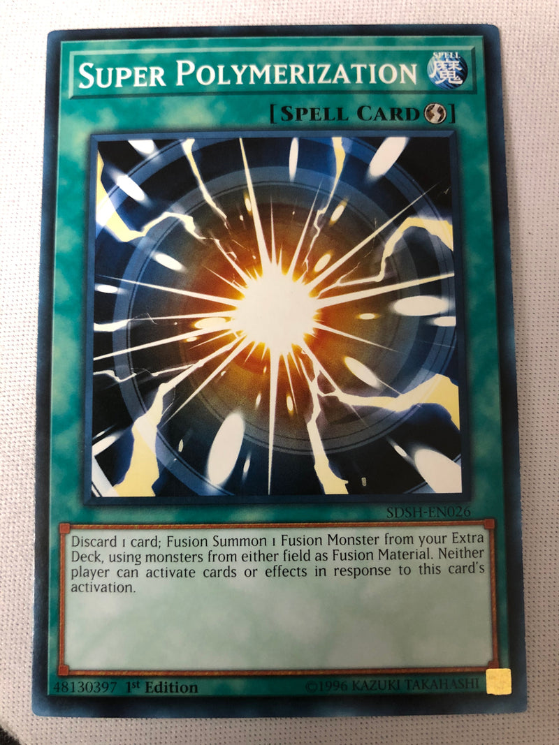Yugioh Super Polymerization SDSH-EN026 Common 1st Edition Near Mint