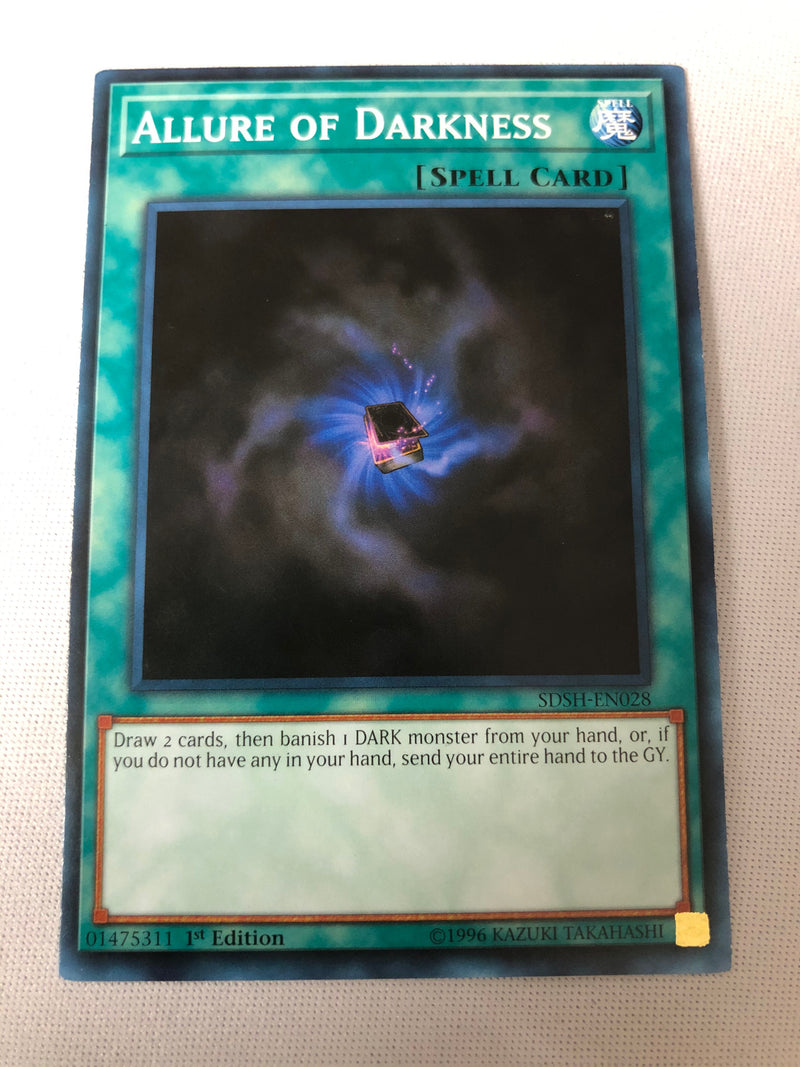 Yugioh Allure of Darkness  SDSH-EN028 Common 1st Edition Near Mint