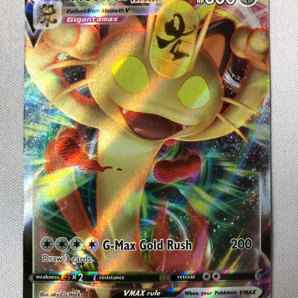 Meowth VMax SWSH005 Full Art Holo Ultra Rare Holo Rare Near Mint