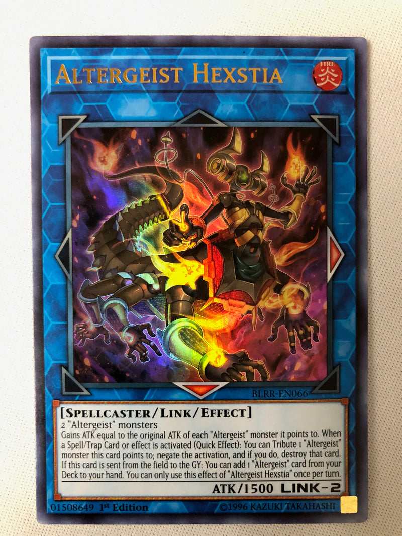 Yugioh Altergeist Hexstia EXFO-EN066 Super Rare 1st Edition Near Mint