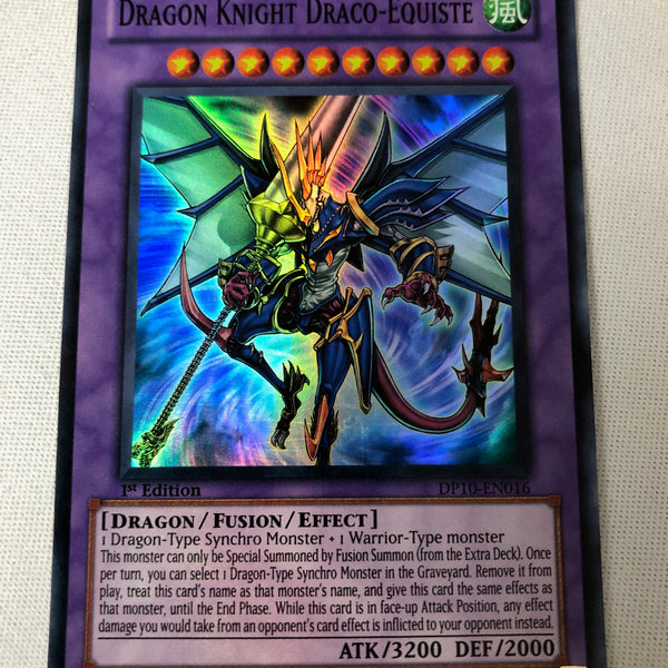 Yugioh Dragon Knight Draco-Equiste DP10-EN016 Super Rare 1st Edition N Yugioh Dragon Knight Draco-Equiste DP10-EN016 Super Rare 1st Edition N