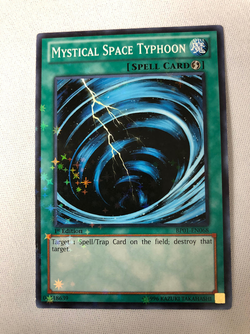 Yugioh Mystical Space Typhoon BP01-EN068 Starfoil Rare 1st Edition Nea Yugioh Mystical Space Typhoon BP01-EN068 Starfoil Rare 1st Edition Nea