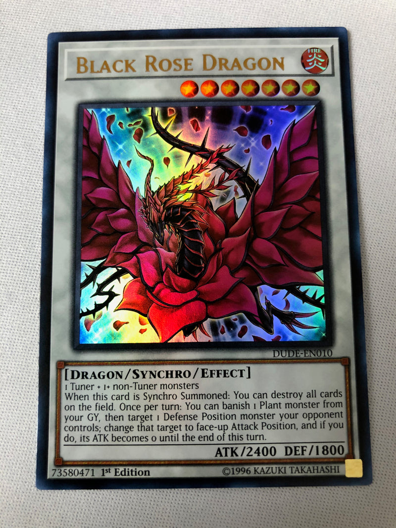 Yugioh Black Rose Dragon DUDE-EN010 Ultra Rare 1st Edition Near Mint