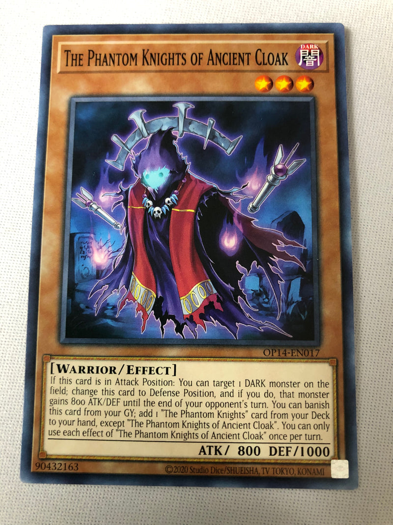 Yugioh The Phantom Knights of Ancient Cloak OP14-EN017 Common Near Mint