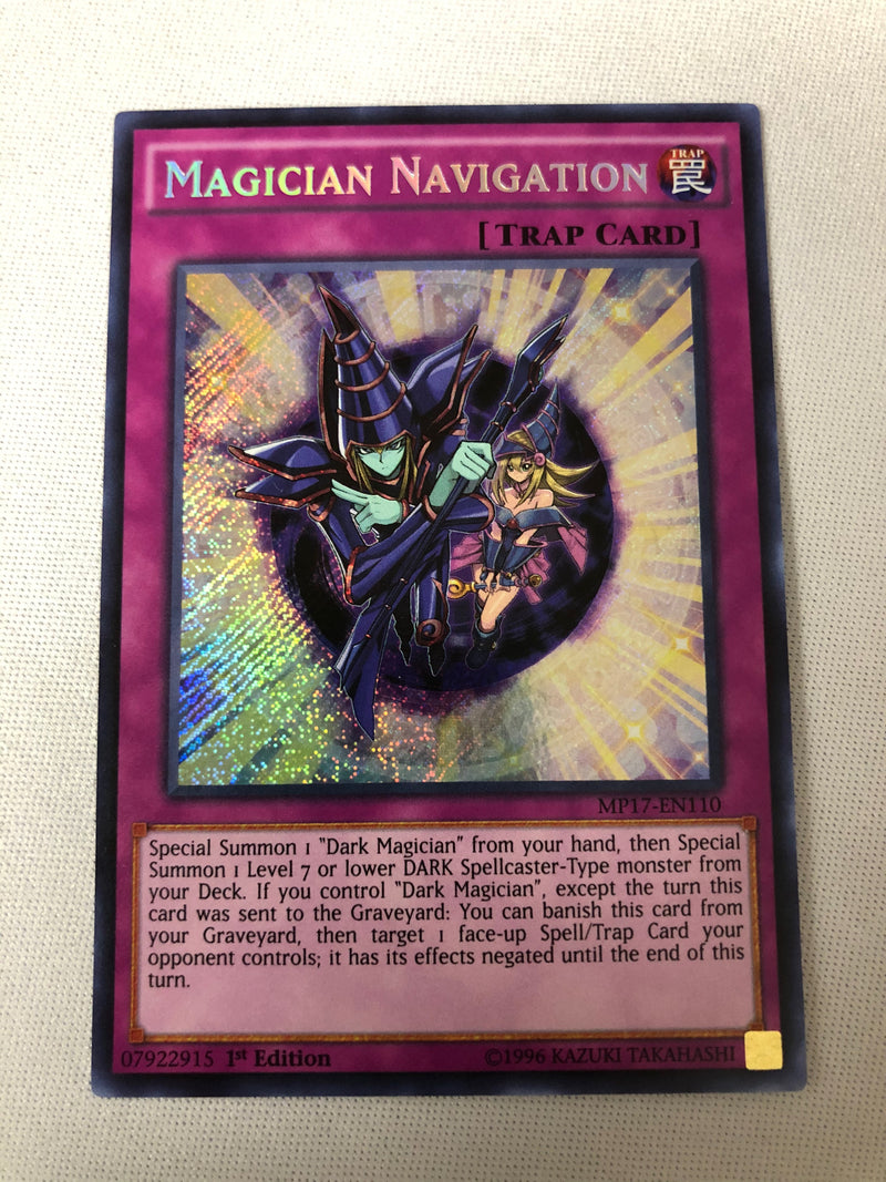Yugioh Magician Navigation MP17-EN110 Secret Rare 1st Edition NM