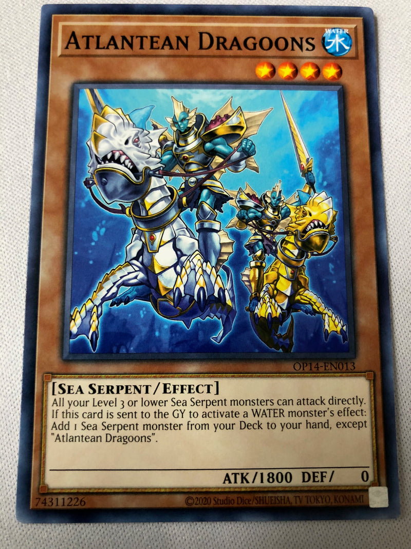 Yugioh Atlantean Dragoons OP14-EN013 Unlimited Edition Common NM