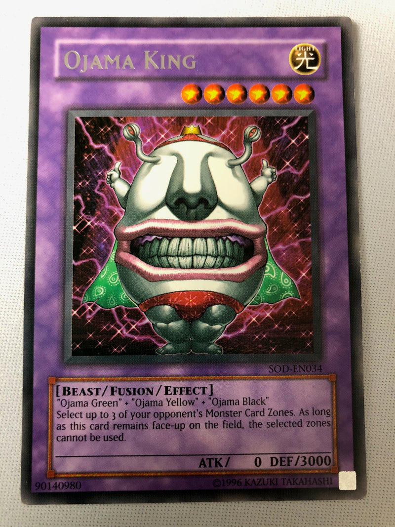 Yugioh Ojama King SOD-EN034 Rare Unlimited Near Mint Yugioh Ojama King SOD-EN034 Rare Unlimited Near Mint
