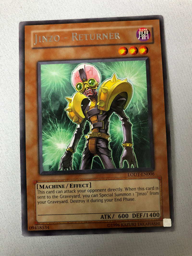 Yugioh Jinzo - Returner LODT-EN006 Rare Unlimited Edition Near Mint Yugioh Jinzo - Returner LODT-EN006 Rare Unlimited Edition Near Mint
