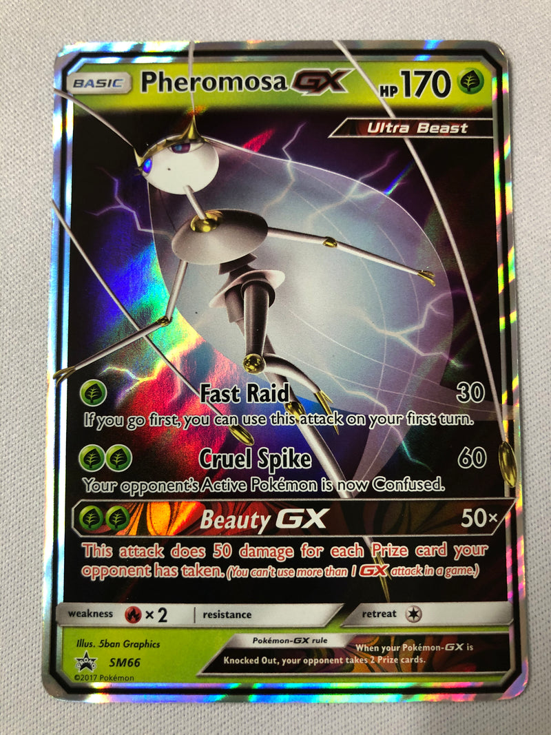 Pheromosa GX SM66 Black Star Promo Holo Rare Pokemon Card Near Mint