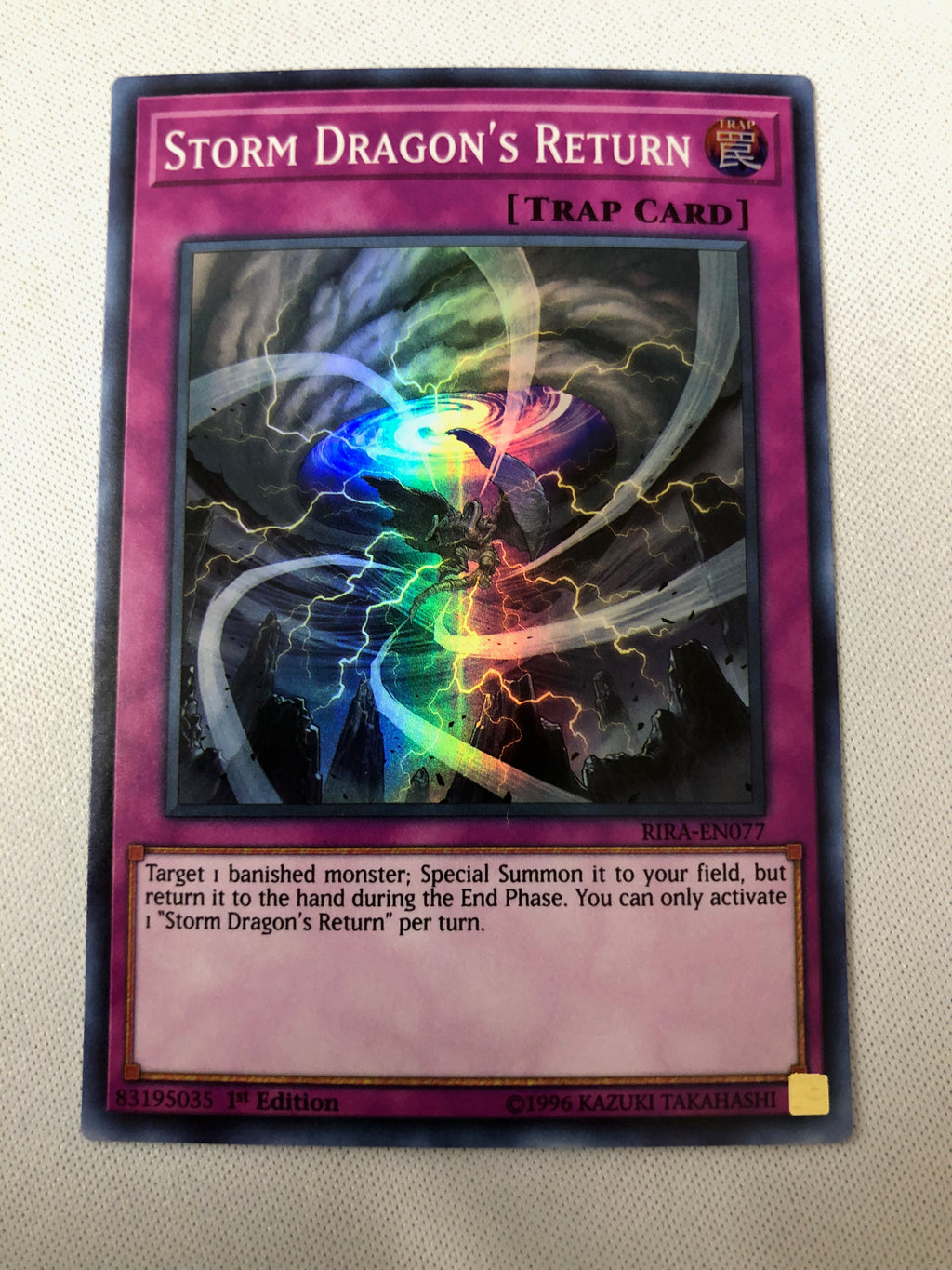 Yugioh Storm Dragon's Return RIRA-EN077 1st Edition Super Rare Near Mi Yugioh Storm Dragon's Return RIRA-EN077 1st Edition Super Rare Near Mi