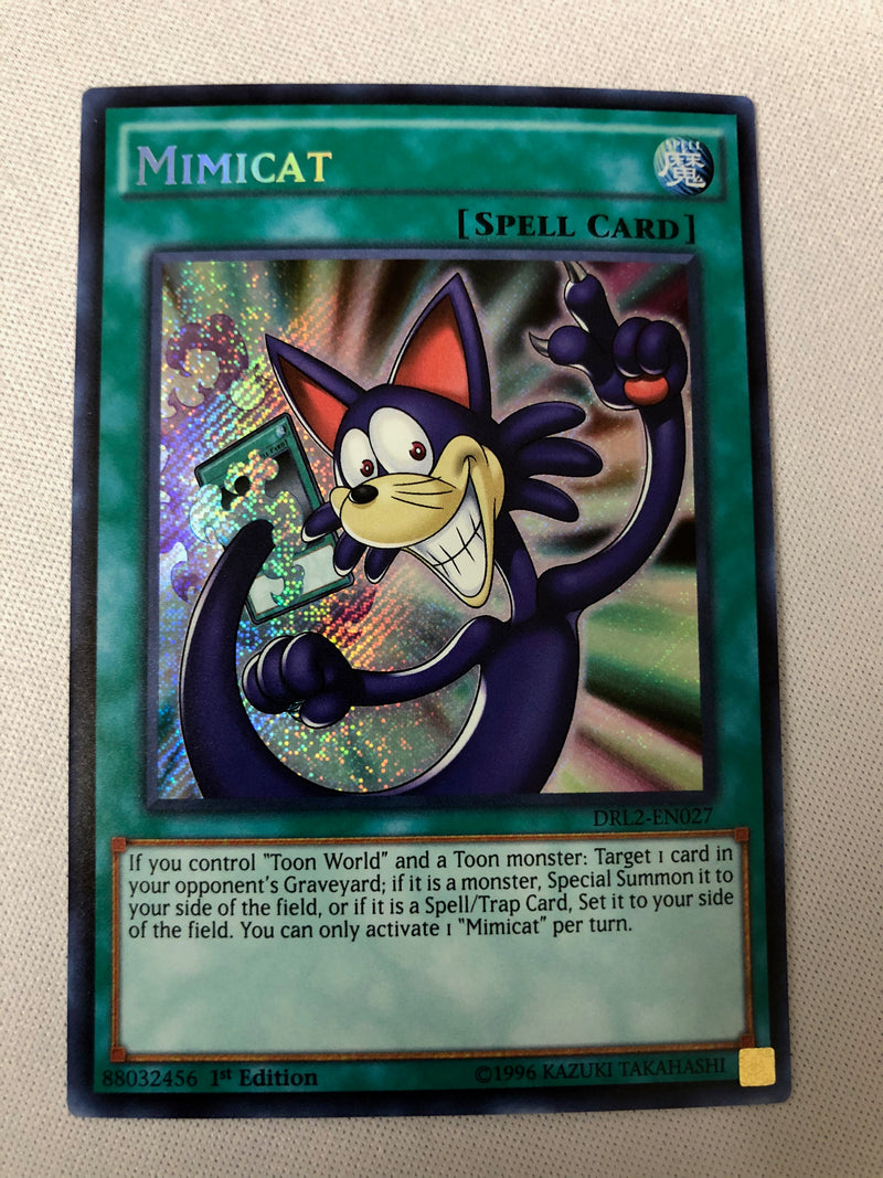 Yugioh Mimicat DRL2-EN027 Secret Rare 1st Edition Near Mint