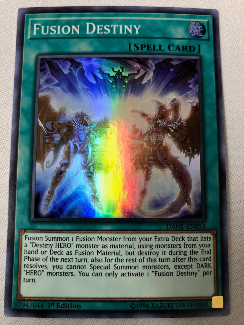 Yugioh Fusion Destiny DANE-EN054 Super Rare 1st Edition NM