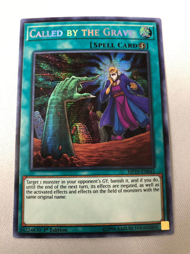 Yugioh Called by the Grave MP19-EN043 Prismatic Secret Rare 1st Edition Near Mint