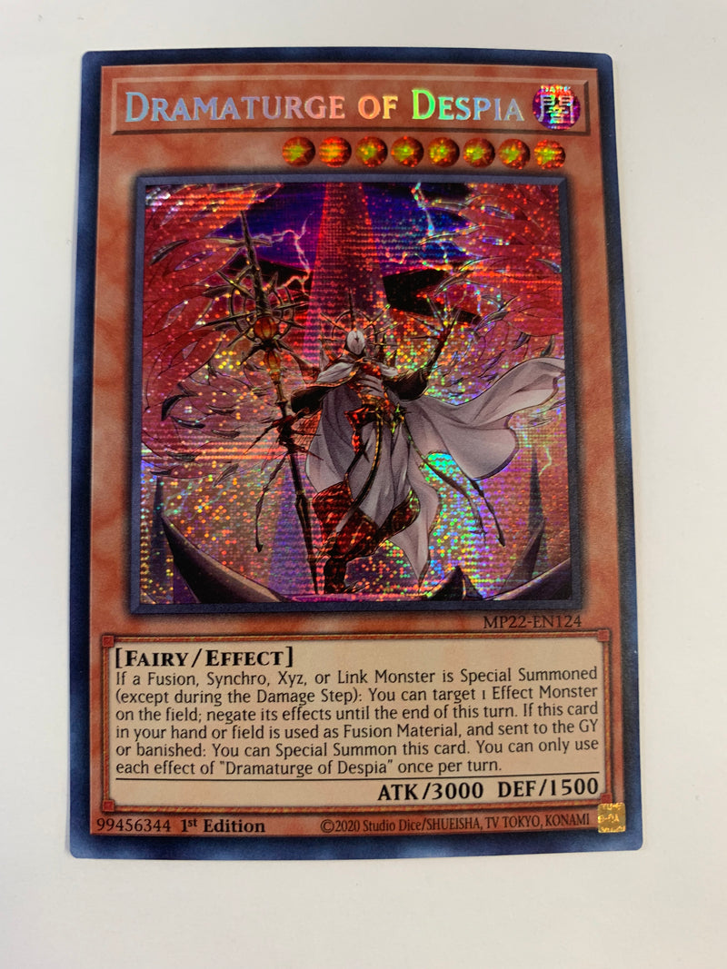 Yugioh Dramaturge Of Despia MP22-EN124 Prismatic Secret Rare 1st Edition Near Mint