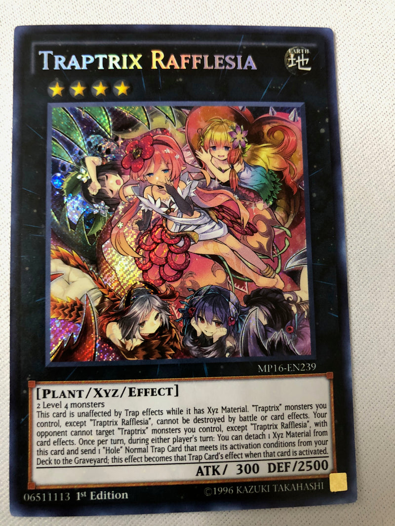 Yugioh Traptrix Rafflesia MP16-EN239 Secret Rare 1st Edition Near Mint