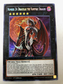 Yugioh Number 24: Dragulas the Vampiric Dragon DRL3-EN022 Secret Rare 1st NM