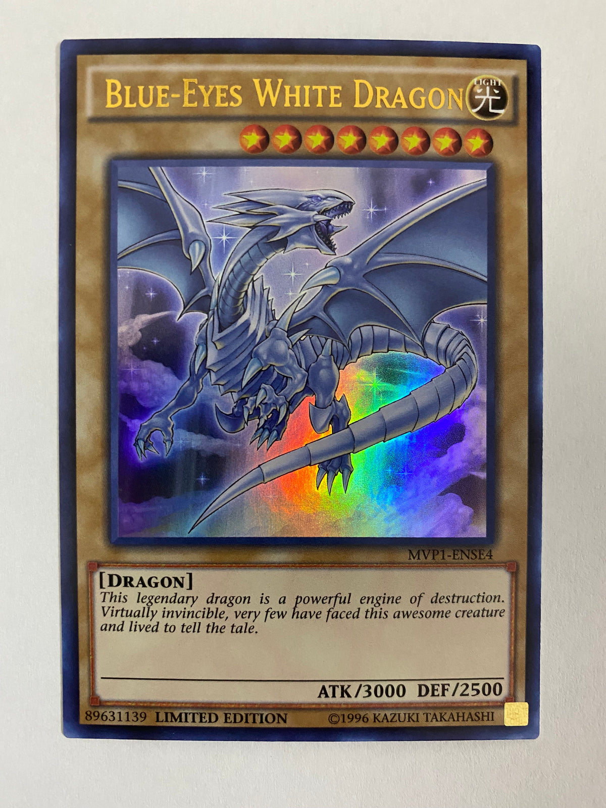 Yugioh Blue-Eyes White Dragon MVP1-ENSV4 Ultra Rare Limited Edition NM