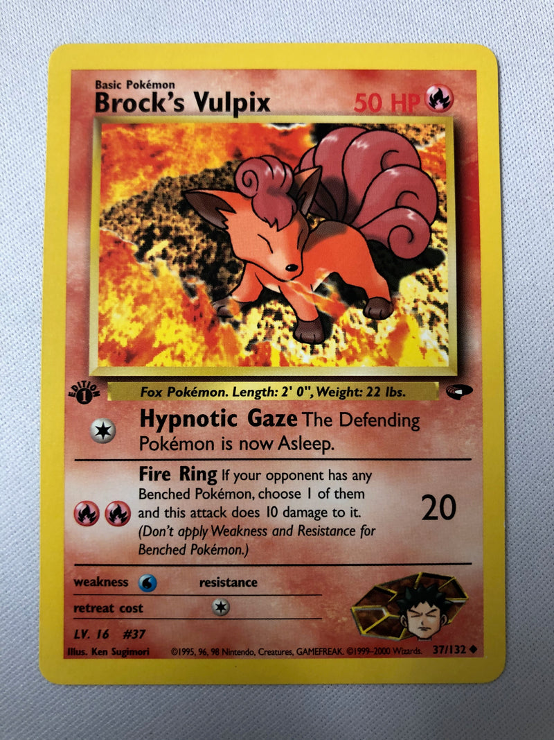 Brock's Vulpix 37/132 Uncommon Near Mint Pokemon Card
