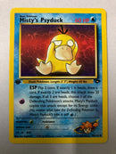 Misty’s Psyduck 90/132 Gym Challenge Uncommon 1st Edition Pokemon Card NM
