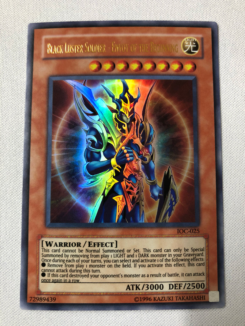 Yugioh Black Luster Soldier - Envoy Of The Beginning IOC-025 Unlimited Edition Ultra Rare M/NM