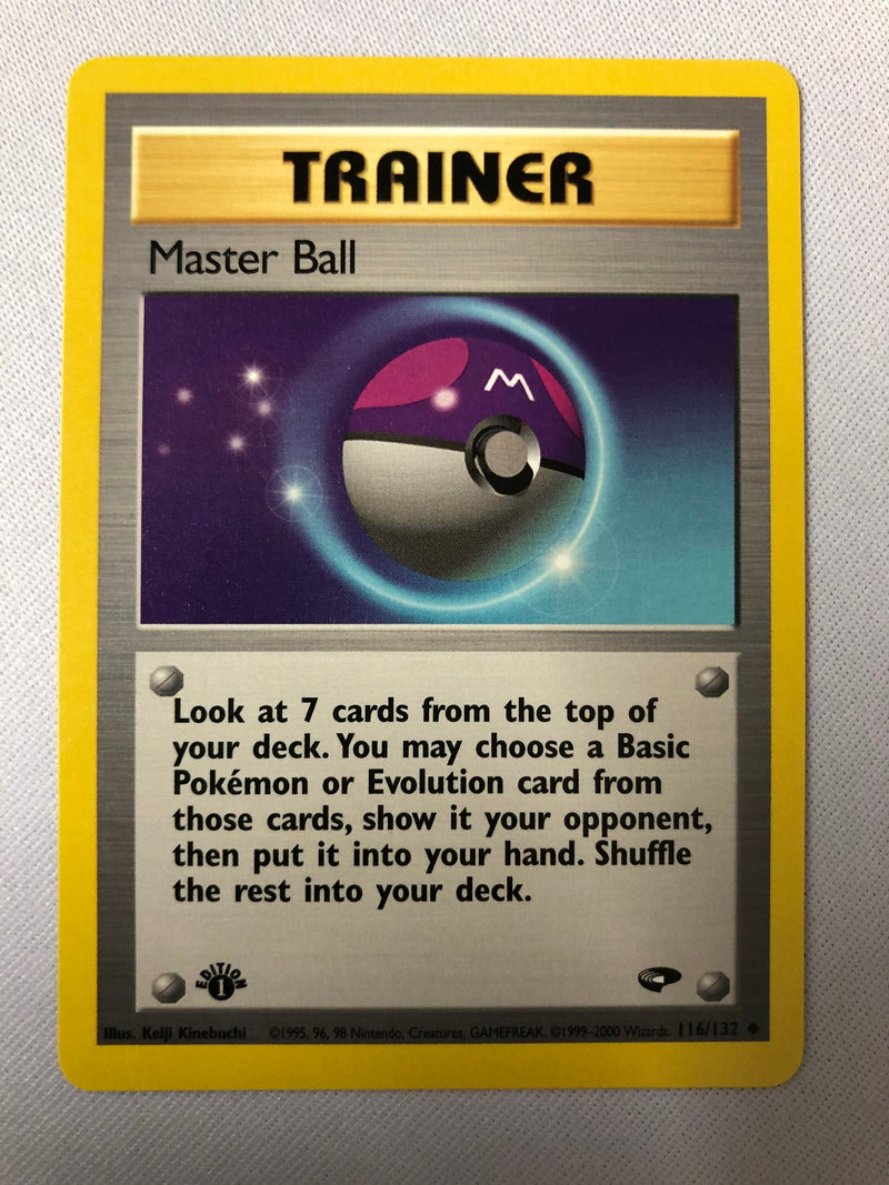 Master Ball 116/132 Uncommon 1st Edition Gym Challenge Pokemon Card NM