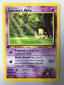 Sabrina’s Abra 94/132 1st Edition Common Gym Challenge Pokemon Card Near Mint