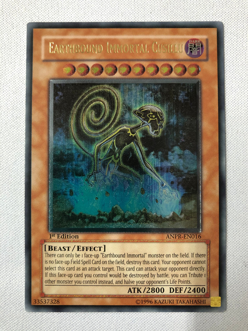 Yugioh Earthbound Immortal Cusillu ANPR-EN016 Ultimate Rare 1st Edition Near Mint