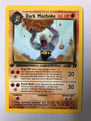 Dark Machoke 40/82 1st Edition Team Rocket Uncommon Pokemon Card Near Mint