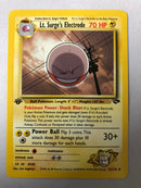 Lt. Surge's Electrode 52/132 1st Edition Uncommon Gym Challenge Pokemon Card NM