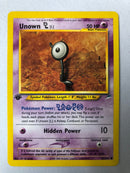 Unown [L]  86/105  Common 1st Edition Neo Destiny Pokemon Card Near Mint