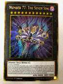 Yugioh Number 77: The Seven Sins PGL3-EN011 Gold Rare 1st Edition