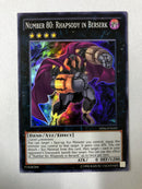 Yugioh Number 80: Rhapsody in Beserk AP06-EN010 Super Rare Unlimited Near Mint