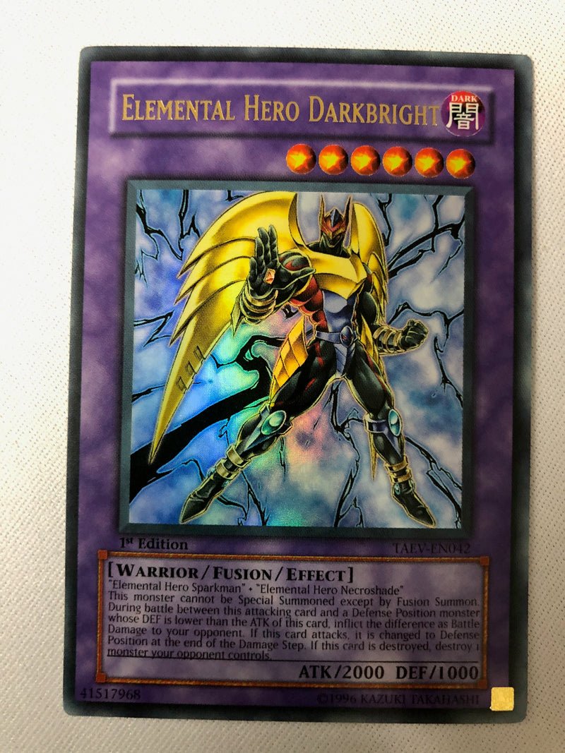 Yugioh Elemental Hero Darkbright TAEV-EN042 Ultra Rare 1st Edition NM