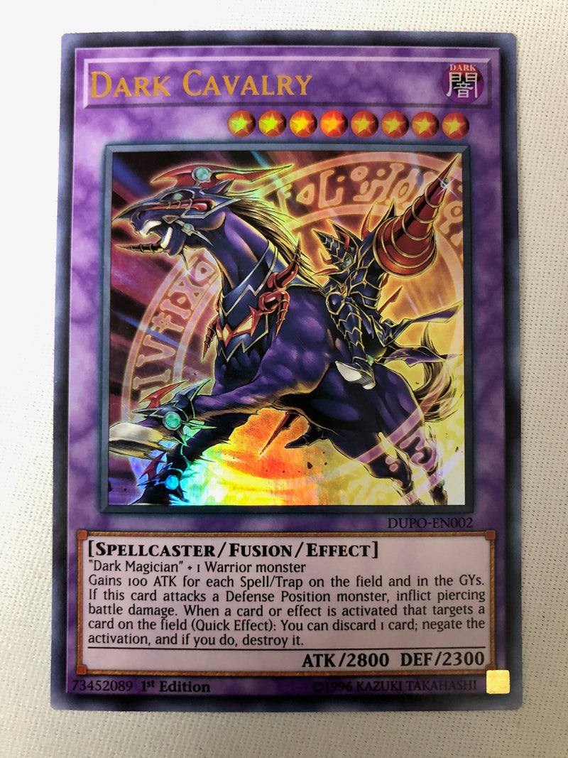 Yugioh Dark Cavalry DUPO-EN002 Ultra Rare 1st Edition Near Mint