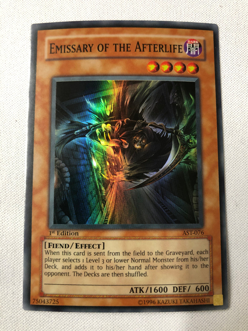 Yugioh Emissary Of The Afterlife AST-076 1st Edition Super Rare Near Mint