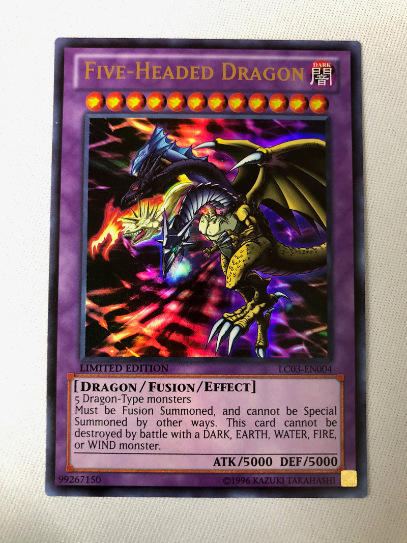 Yugioh Five-Headed Dragon LC03-EN004 Limited Edition Ultra Rare Near Mint