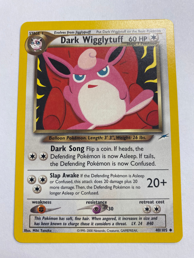 Dark Wigglytuff  40/105 Neo Destiny Uncommon Pokemon Card Near Mint