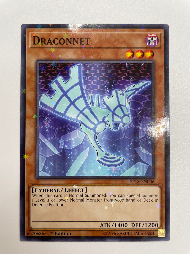 Yugioh Draconnet SP18-EN006 1st Edition Starfoil Rare Near Mint NM Yugioh Draconnet SP18-EN006 1st Edition Starfoil Rare Near Mint NM