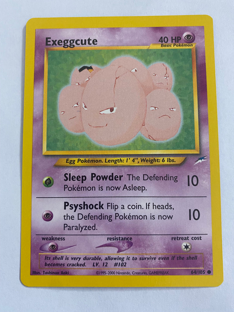 Exeggcute Non-Holo Neo Destiny 64/ 105 Pokemon Card NM