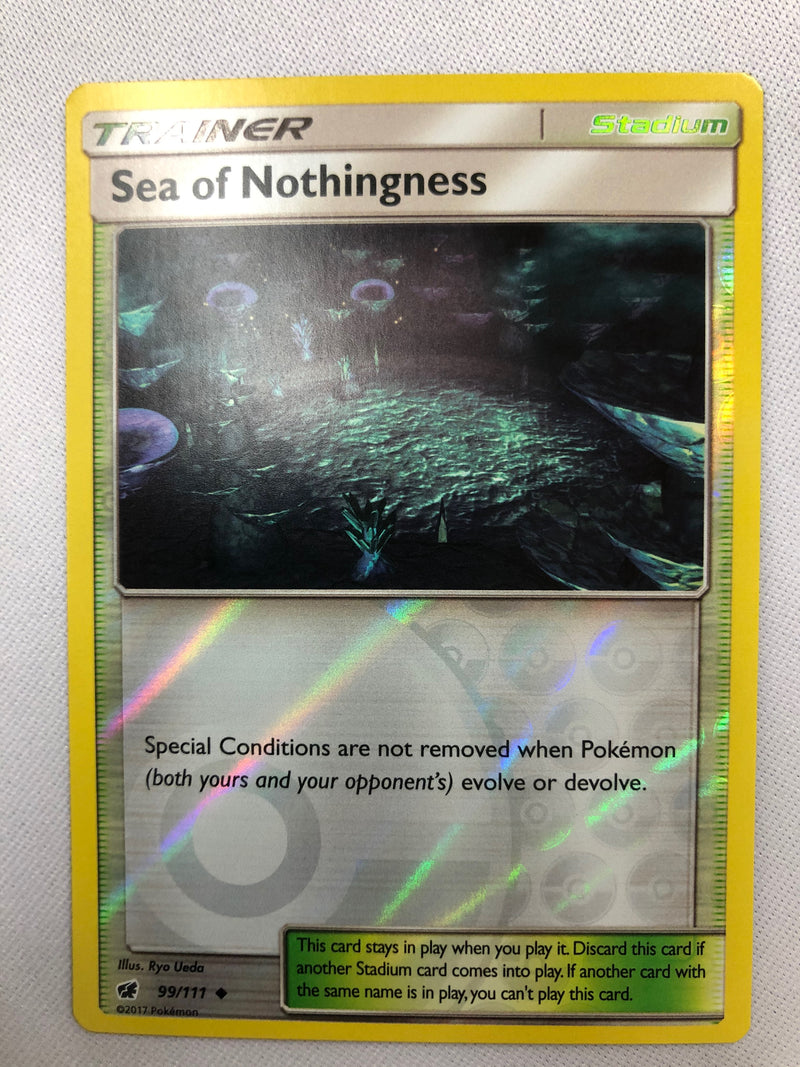 Sea of Nothingness 99/111 Crimson Invasion Reverse Holo Uncommon Pokemon Card NM