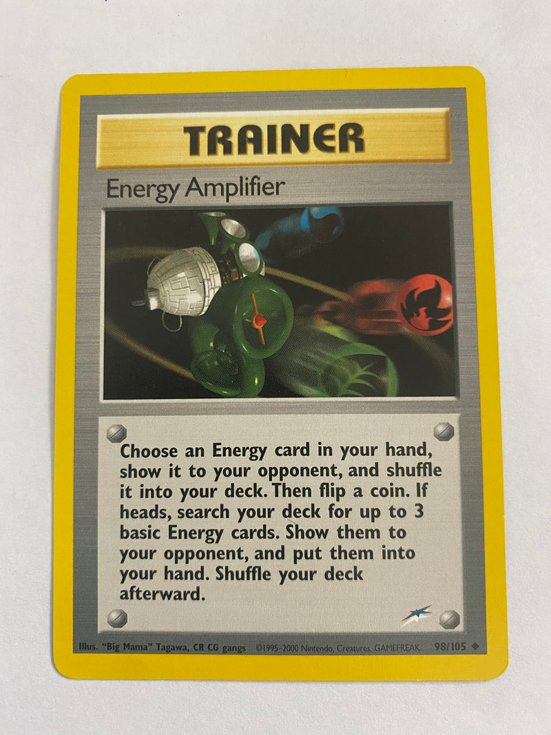 Energy Amplifier 98/105  Trainer Card Neo Destiny Set Pokemon Card NM