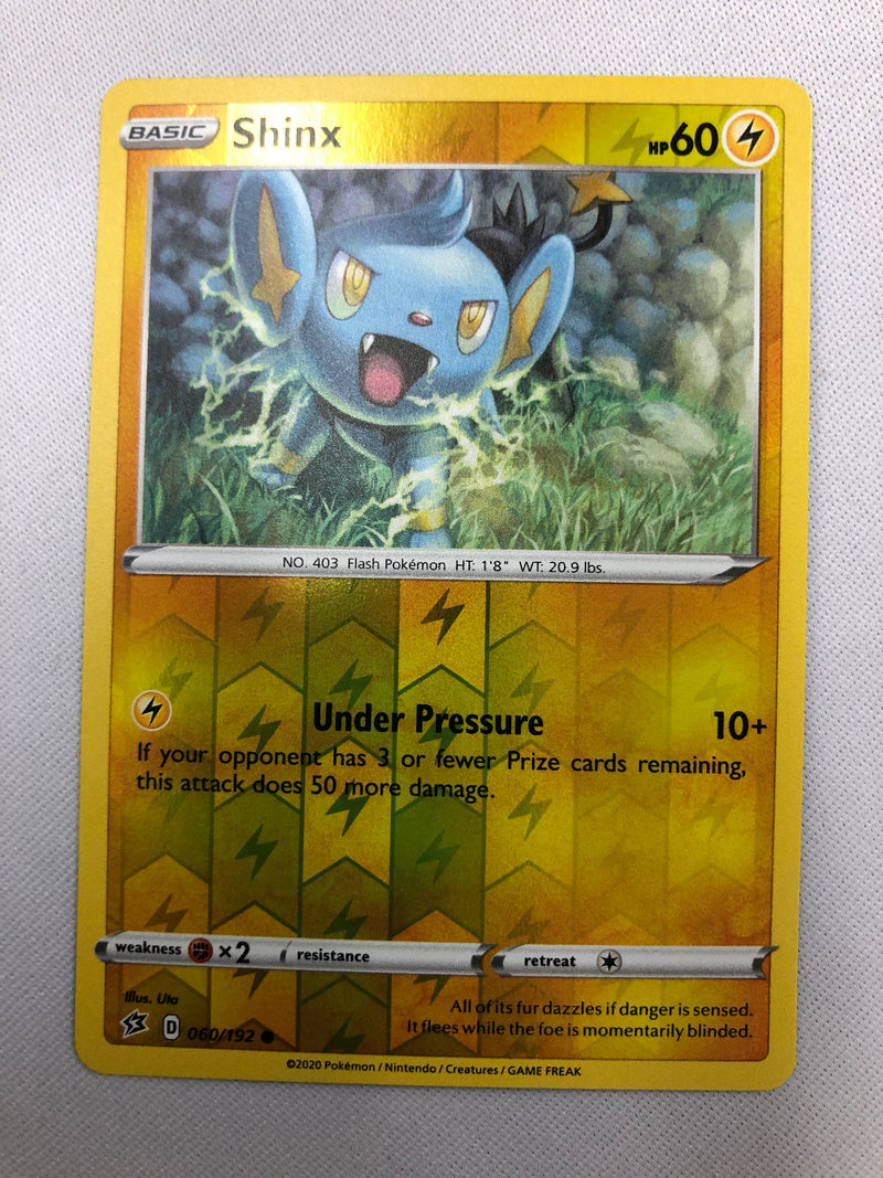 Shinx 060/192 Rebel Clash Reverse Holo Common Pokemon Card NM