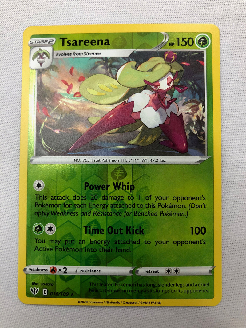 Tsareena 016/189 Darkness Ablaze Reverse Holo Pokemon Card NM