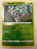 Rowlet 011/189 Darkness Ablaze Reverse Holo Common Pokemon Card Near Mint