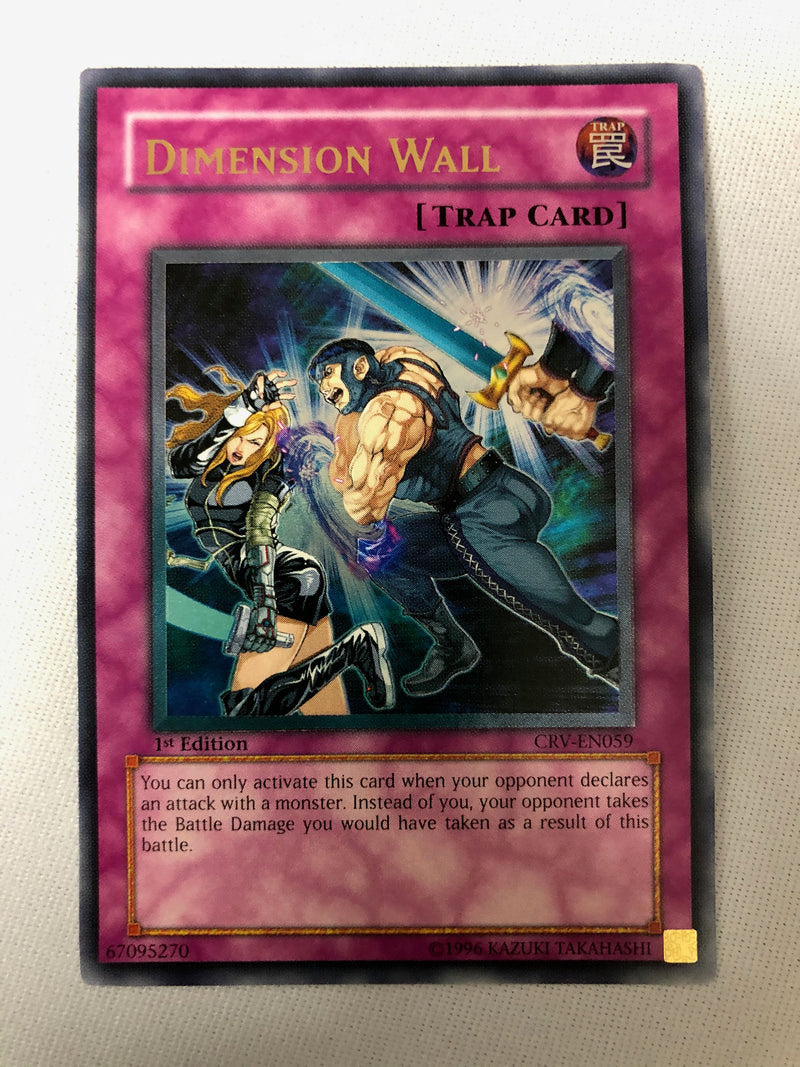 Yugioh Dimension Wall CRV-EN059 Ultimate Rare 1st Edition Near Mint
