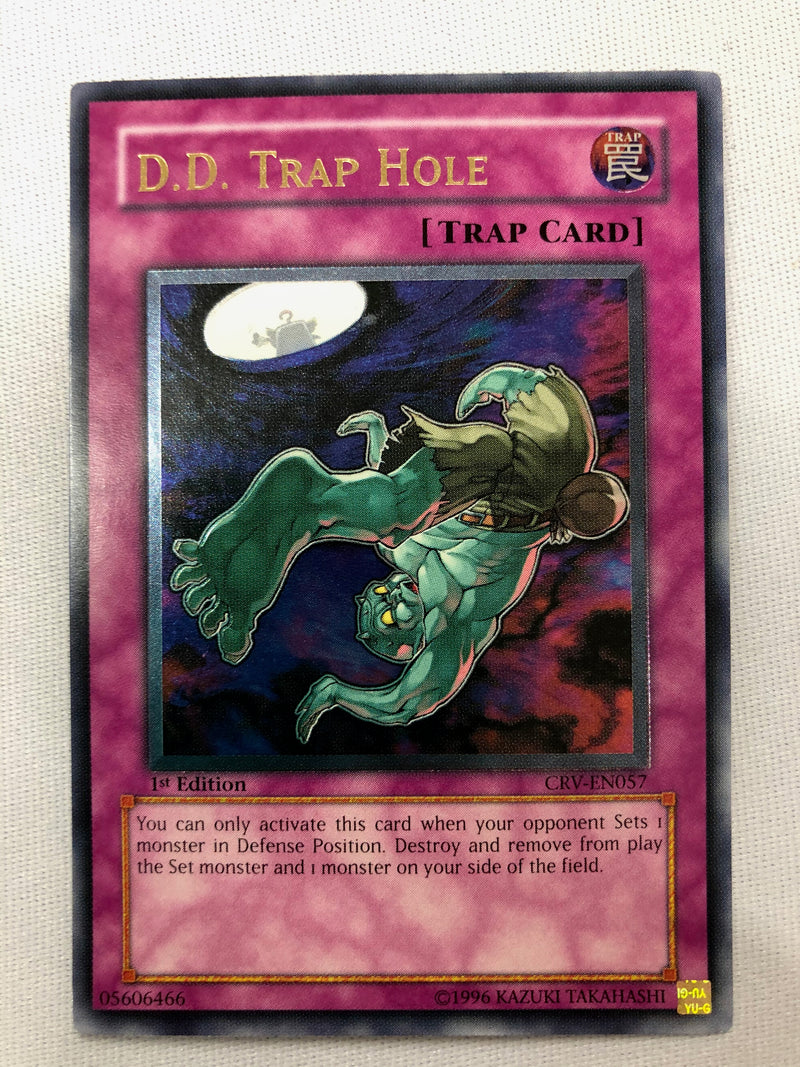 Yugioh D.D. Trap Hole CRV-EN057 1st Edition Ultimate Rare Near Mint